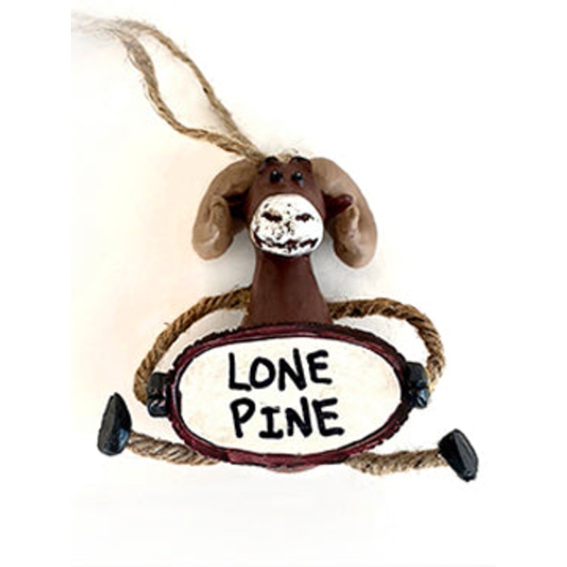 Dangle Bighorn Sheep Ornament with Regional Name Drop