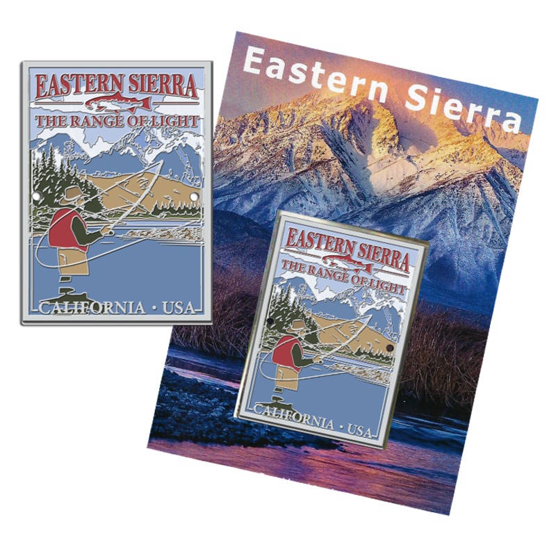 Eastern Sierra Fisherman Hiking Medallion