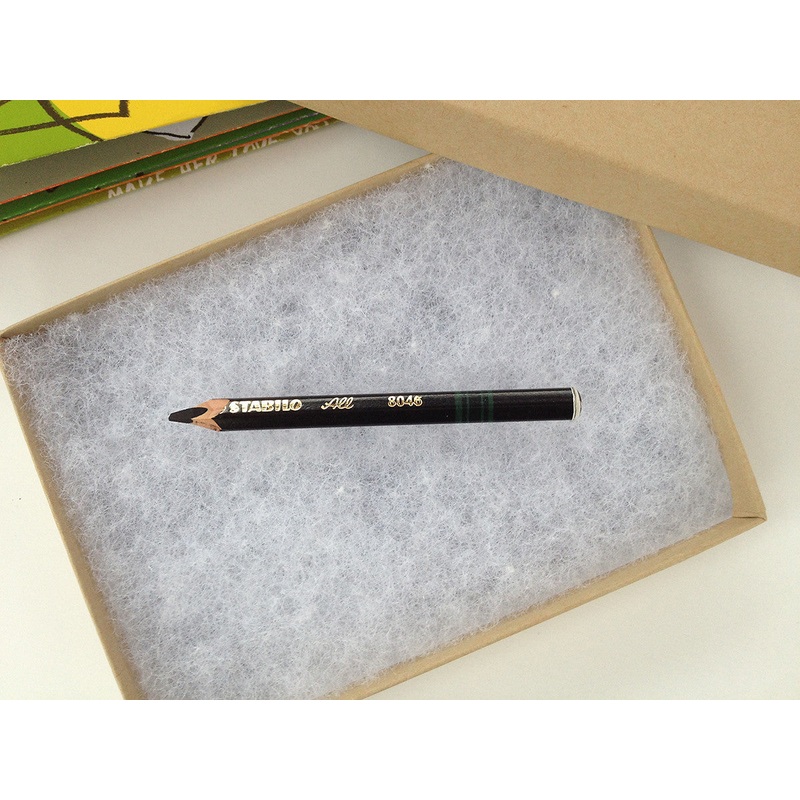 Used Pencil and Crazy Monster’s Erasers are Real (Black Waxy Pencil)