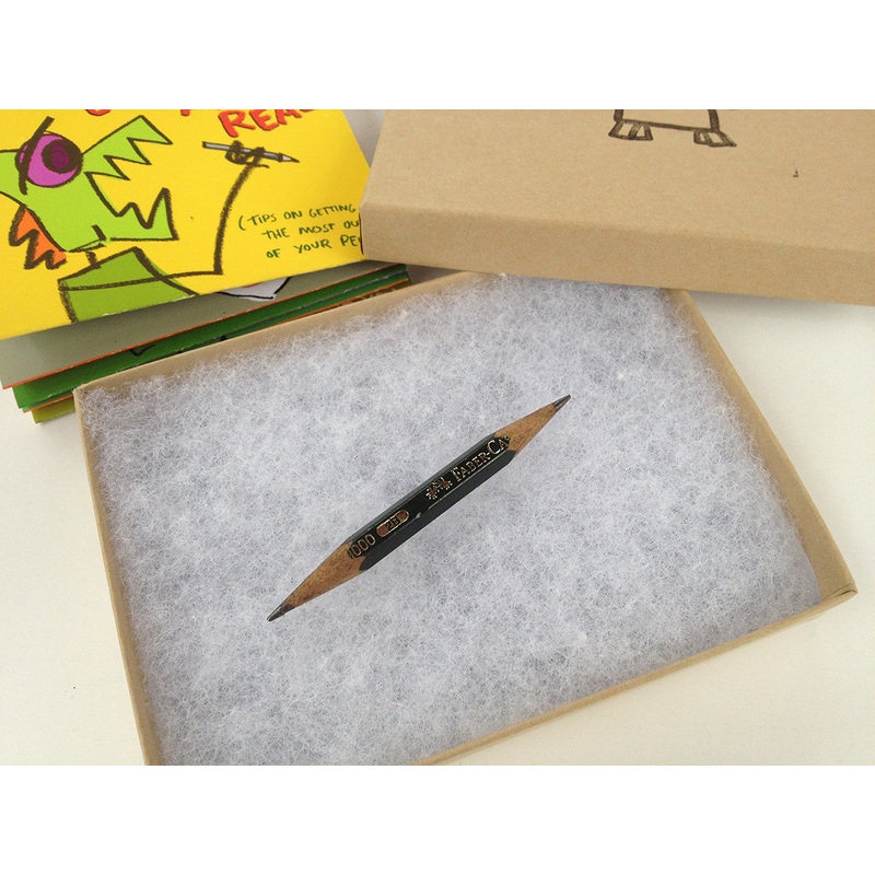 Used Pencil and Crazy Monster’s Erasers are Real (Double Ended 2B pencil)