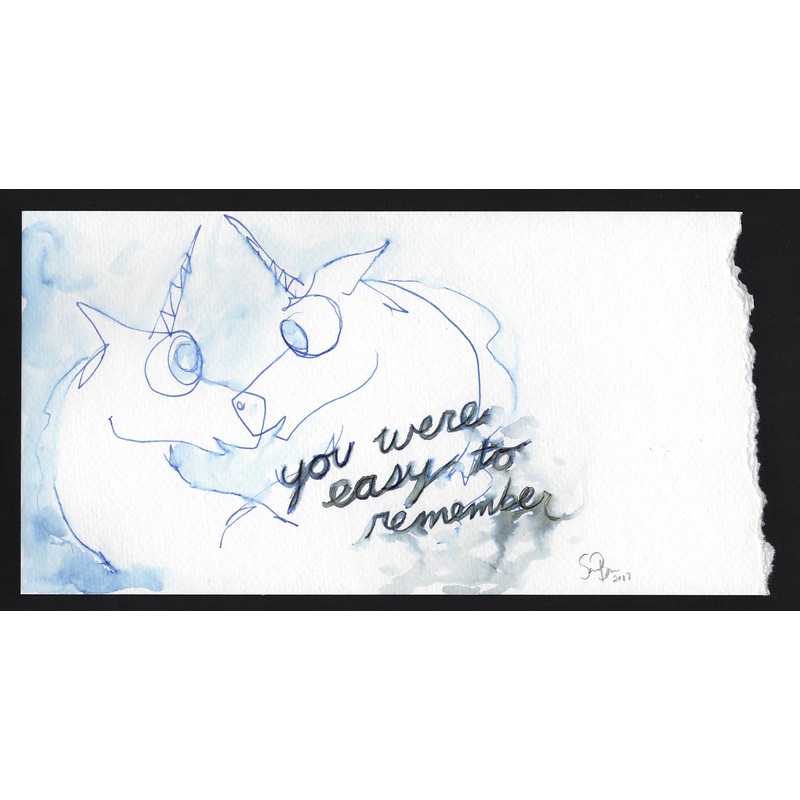 You were easy to remember
