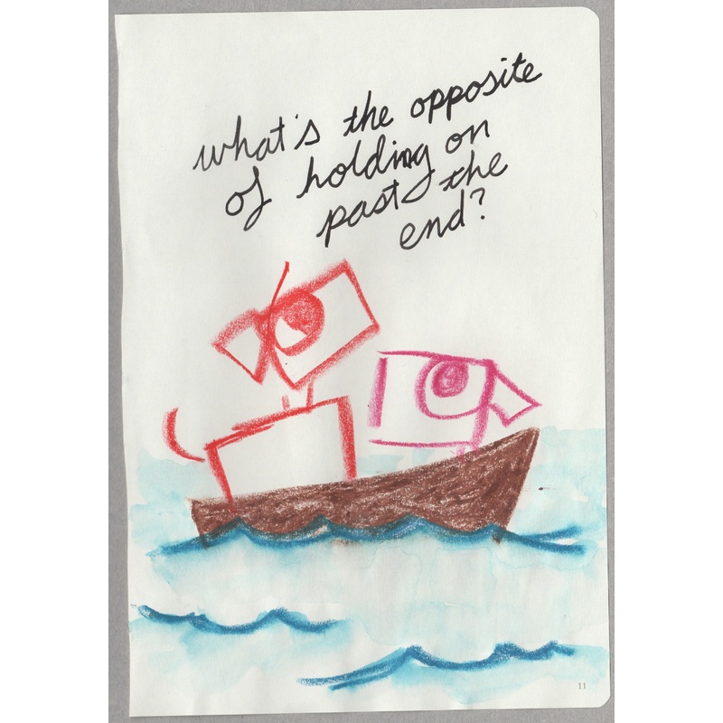 What’s the opposite of holding on?