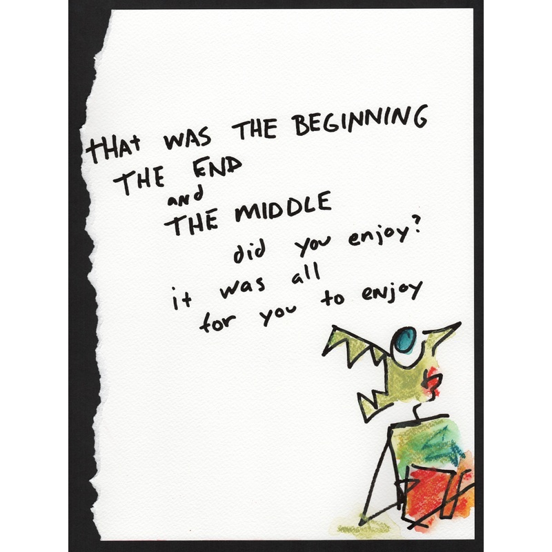 That was the beginning the middle and the end