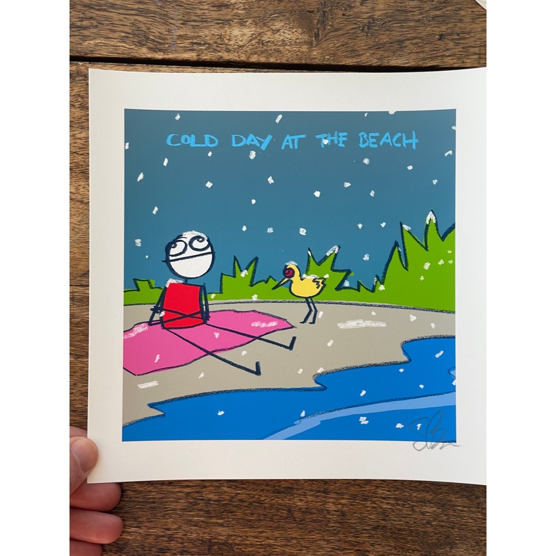 Cold day at the beach