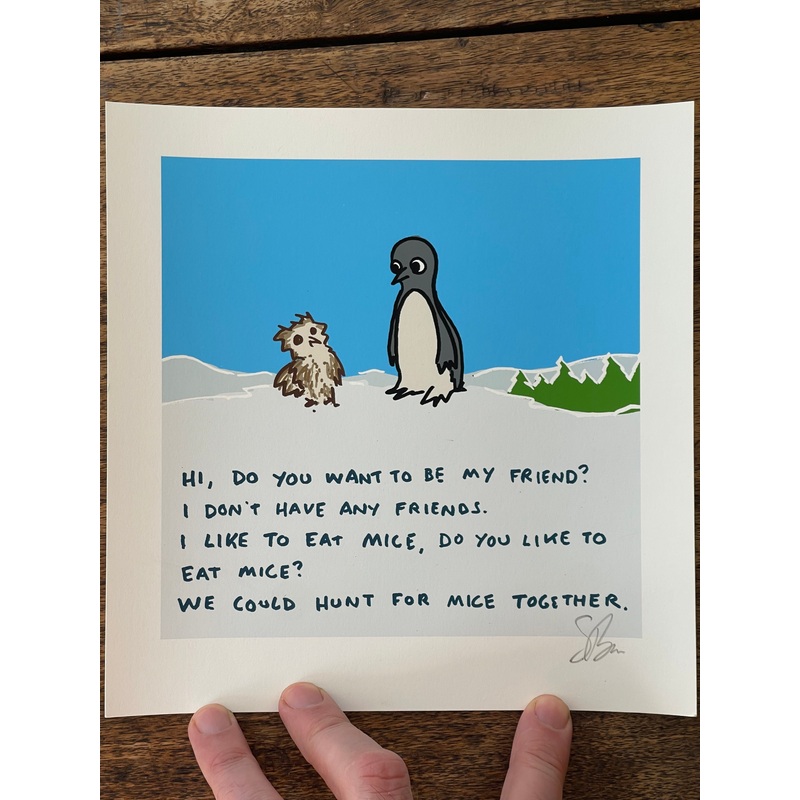 Owl and Penguin