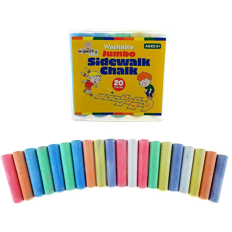 Jumbo (Washable) Sidewalk Chalk- set of 20