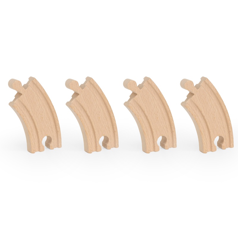 Short Curved Track (Pack of 4)
