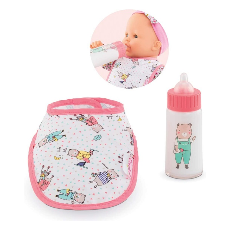 Baby Doll Bib & Bottle Set
