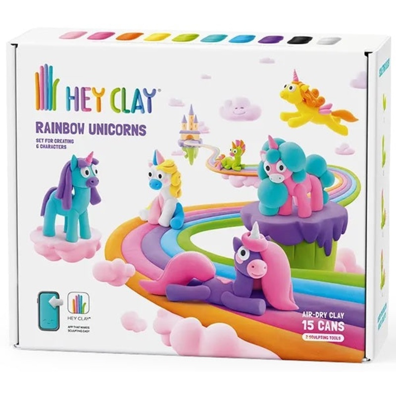 HEY CLAY – Rainbow Unicorns