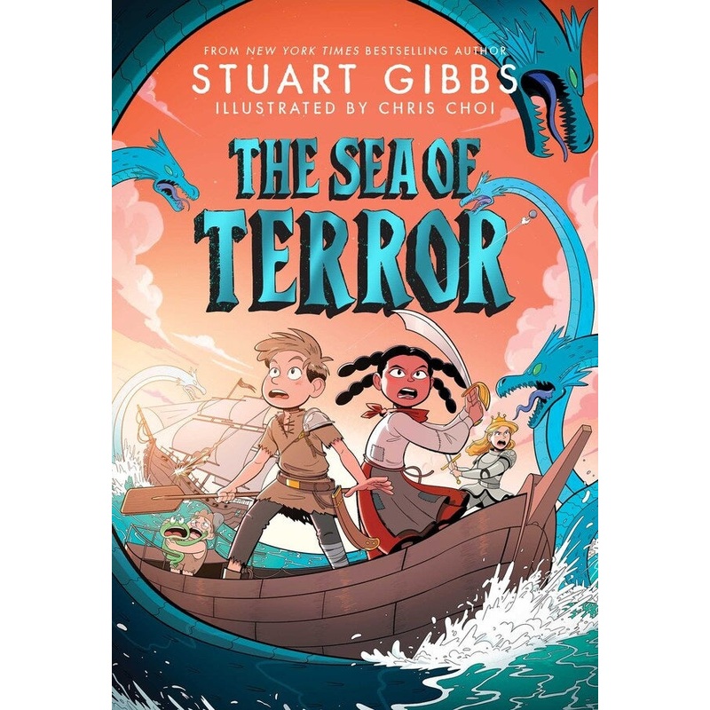 The Sea of Terror (#3) By Stuart Gibbs Illustrated by Chris Choi