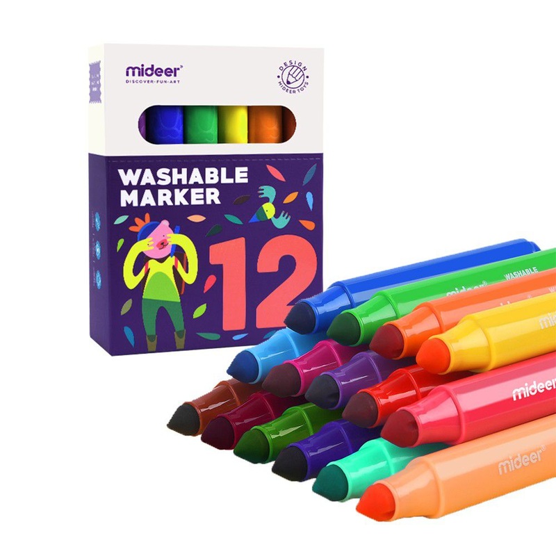 Washable Markers – 12 Colours