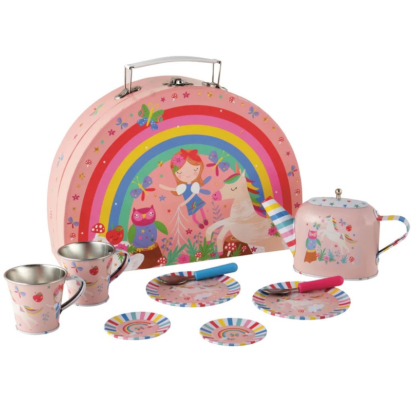 Tin Tea Set: Rainbow Fairy – 10 pieces