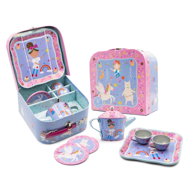 Tin Tea Set: Rainbow Fairy – 7 pieces