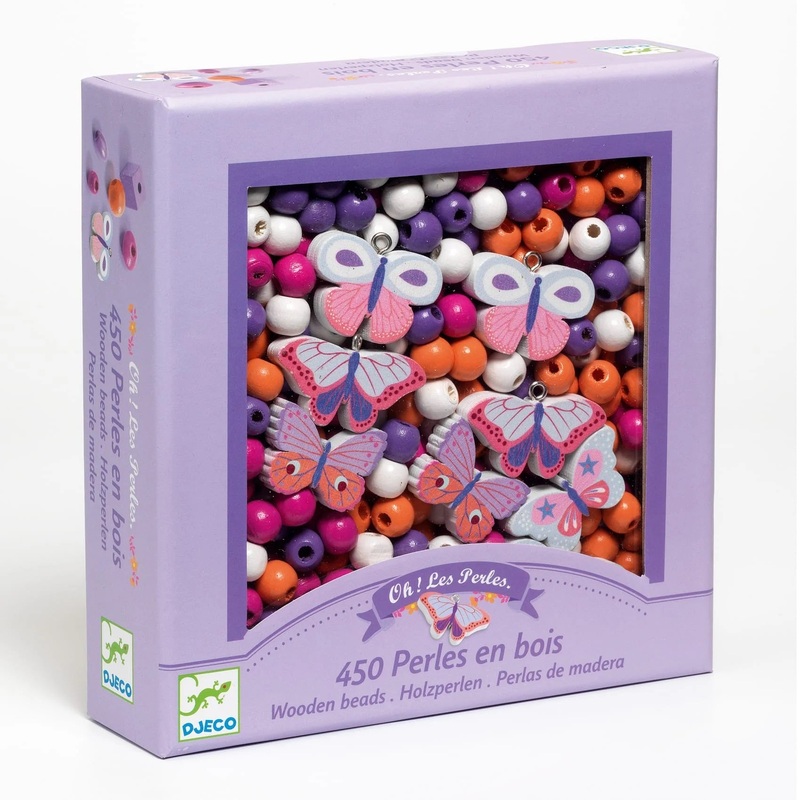 Wooden Bead Set – Butterflies