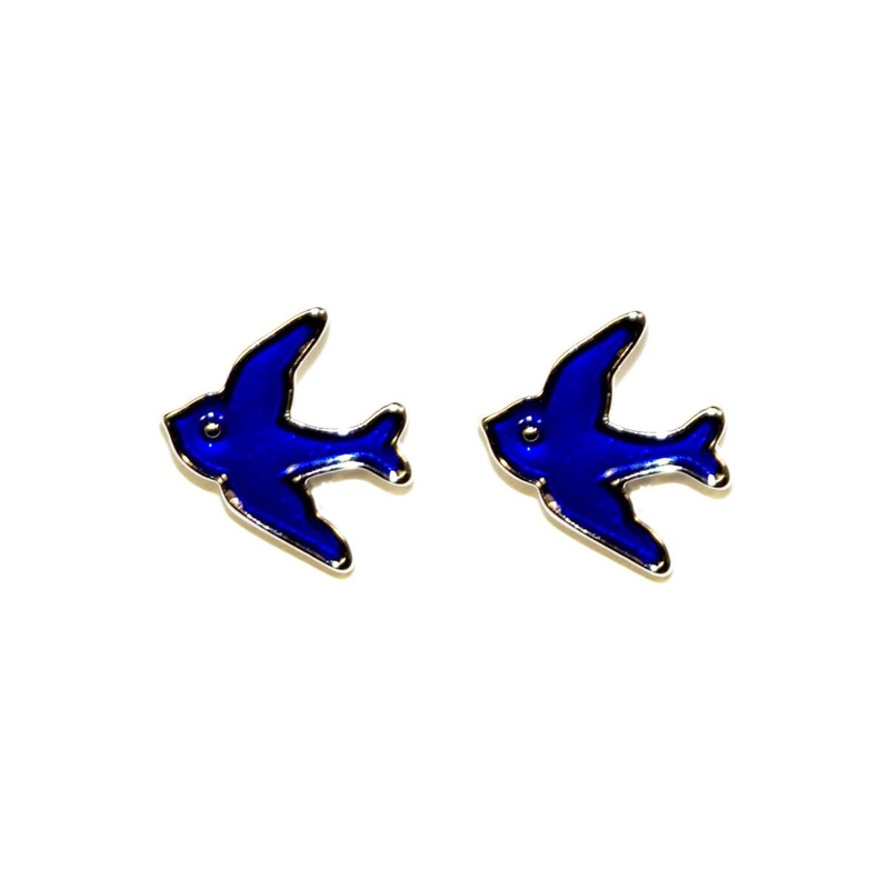 BLUE SWALLOW EARRINGS