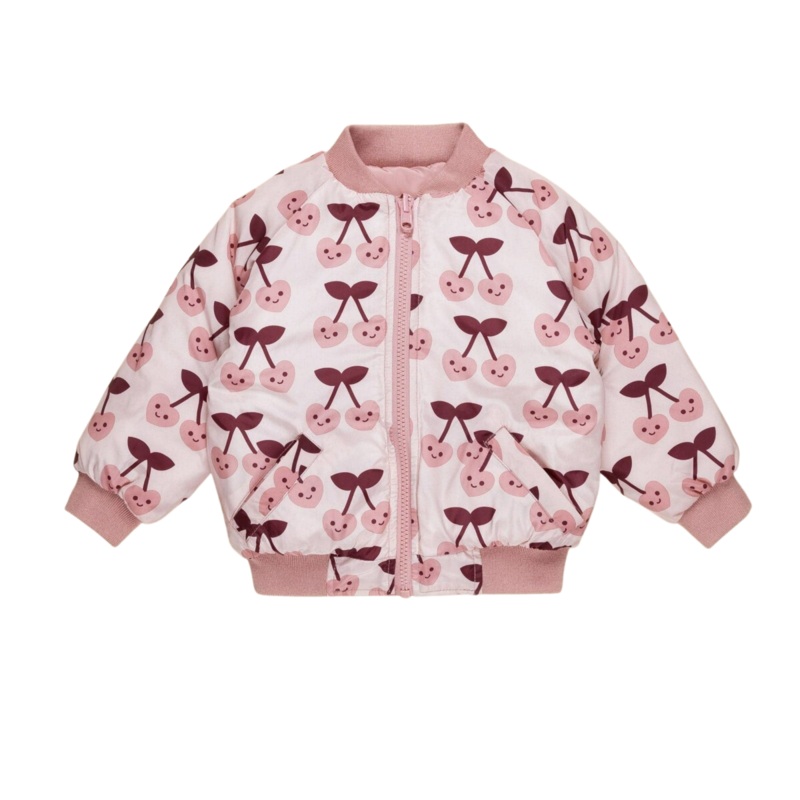 CHERRY HEARTS REVERSIBLE BOMBER