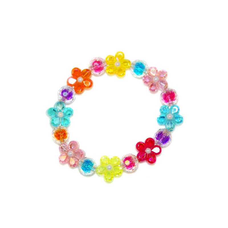 DAISY FACETED BEAD BRACELET