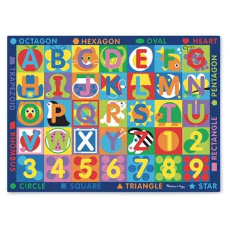 Jumbo ABC-123 Rug with Playing Cards