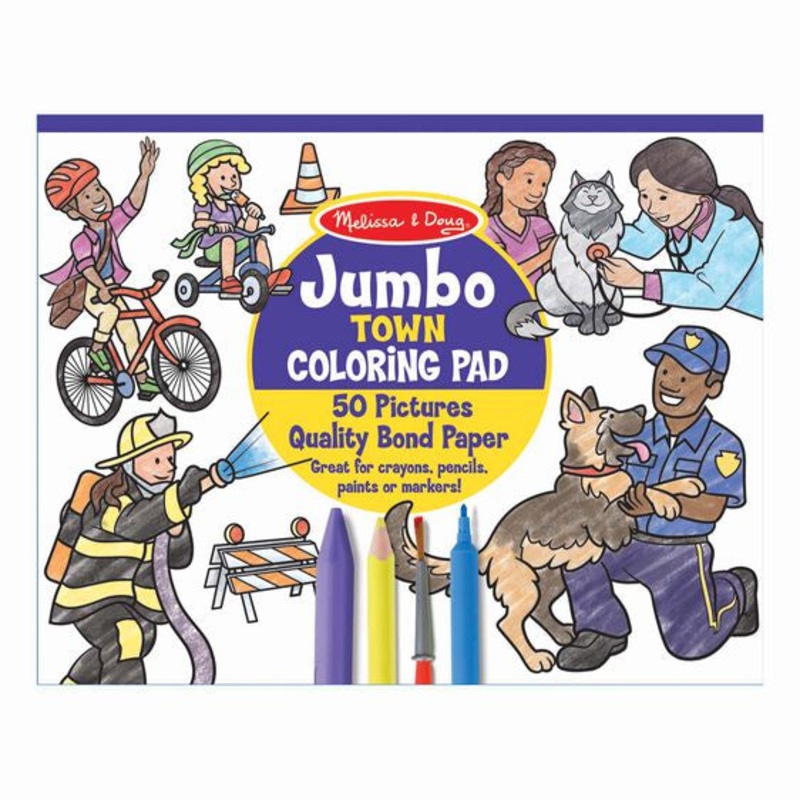 Jumbo Colouring Pad – Town