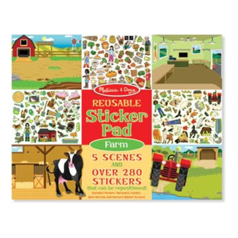 M&D – Reusable Sticker Pad – Farm