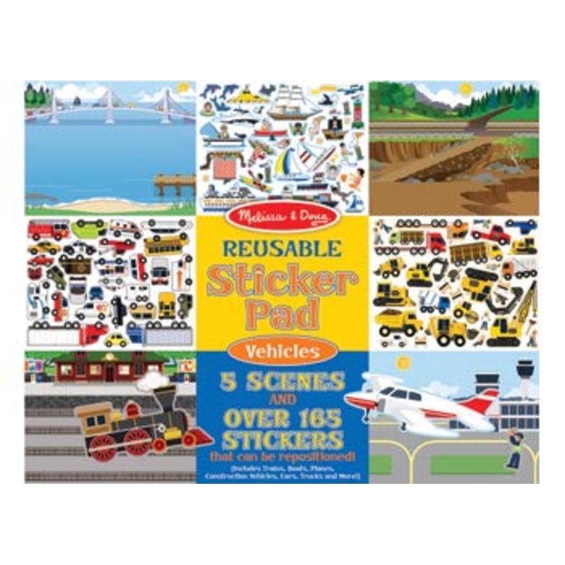 M&D – Reusable Sticker Pad – Vehicles