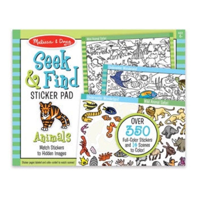 M&D – Seek & Find Sticker Pad- Animals