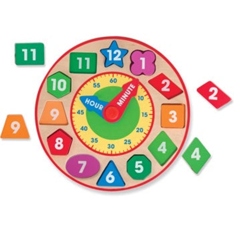 M&D – Wooden Shape Sorting Clock