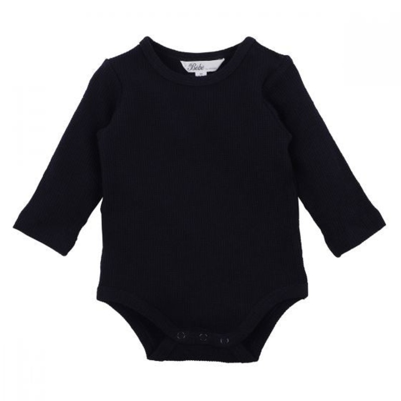RIB BODYSUIT – NAVY