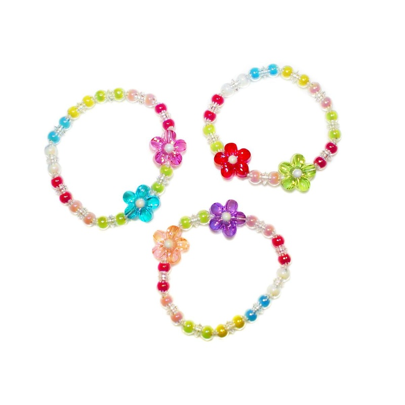 TWO DAISIES BEAD BRACELET