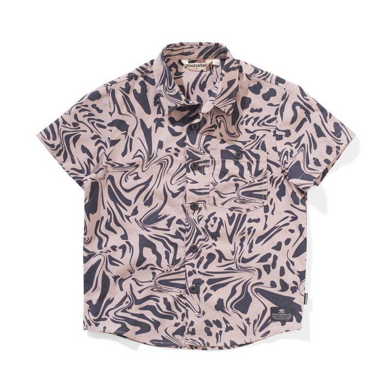 CURRENT SHIRT – FAWN/BLACK
