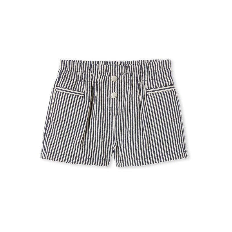 STRIPE SHORTS – BLUE/NATURAL