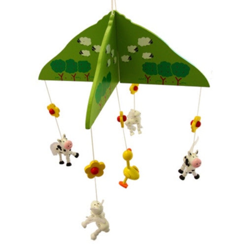 Wooden Mobile Cow
