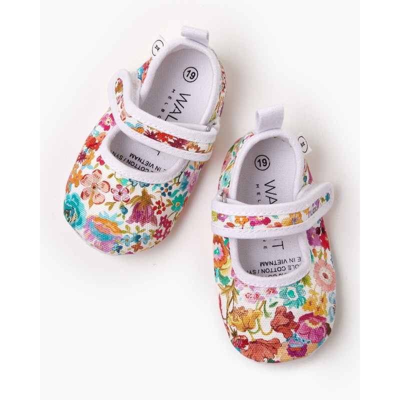 Liberty Baby Mary Jane Canvas – Meadow Pink