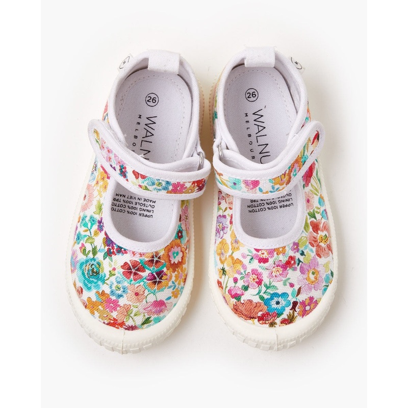 Liberty Mary Jane Canvas – Meadow Pink