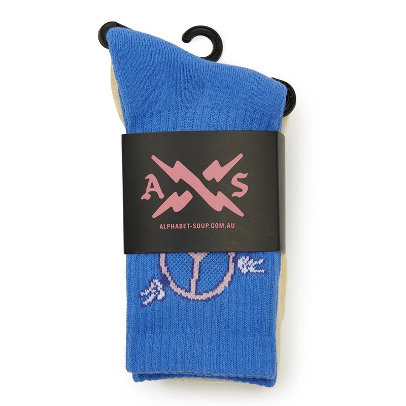 PEACE FLAMINGO SOCKS