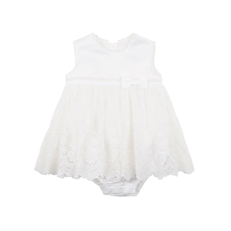 LACE OVERLAY DRESS – IVORY