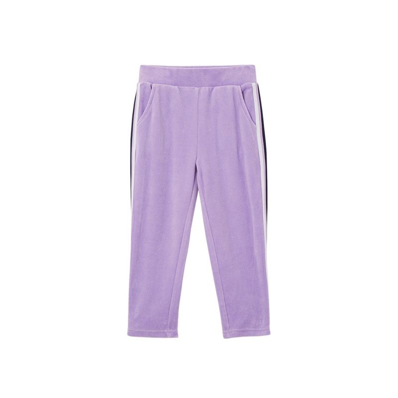 Lilac Velour Detail Track Pant