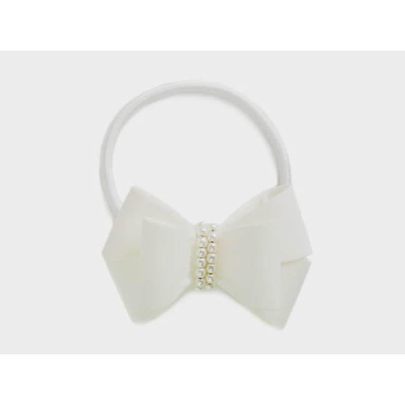 PEARL HARD TRI-BOW PONYTAIL