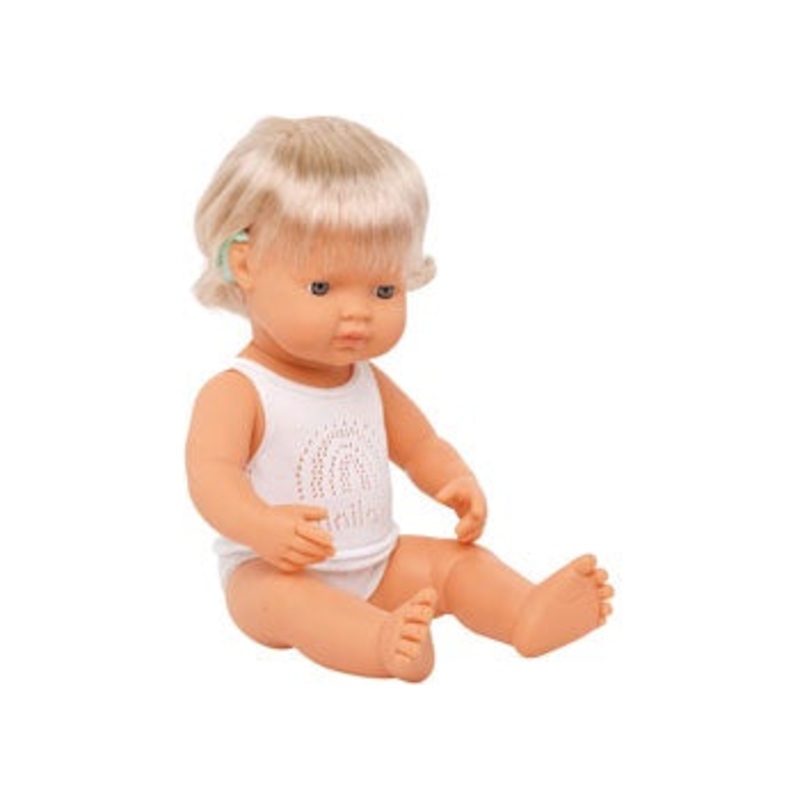 Baby Doll – Caucasian Girl with Hearing Aid 38cm