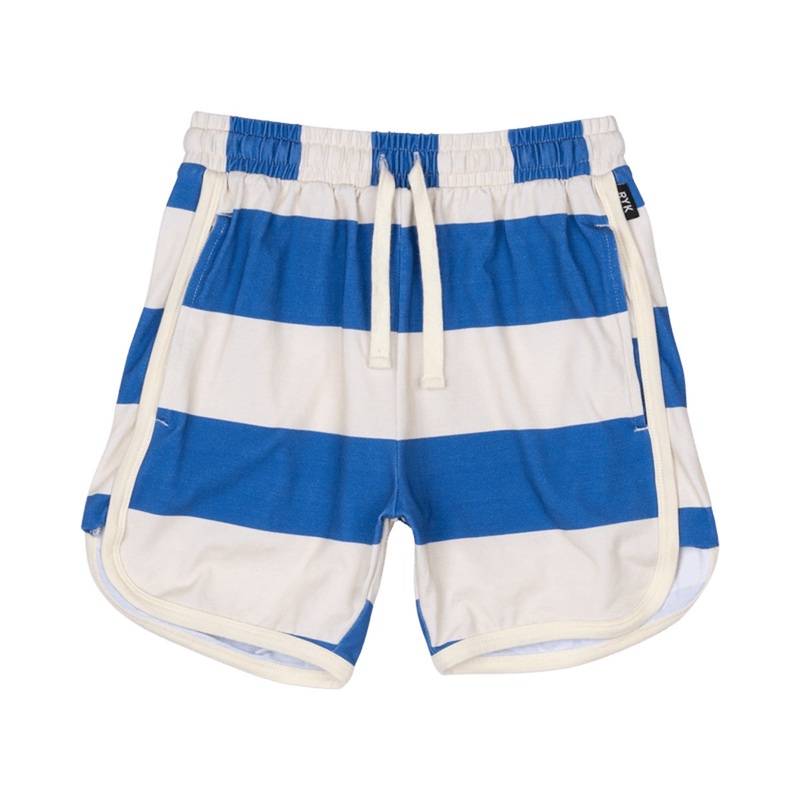 BLUE STRIPES SHORTS – BLUE/CREAM STRIPE