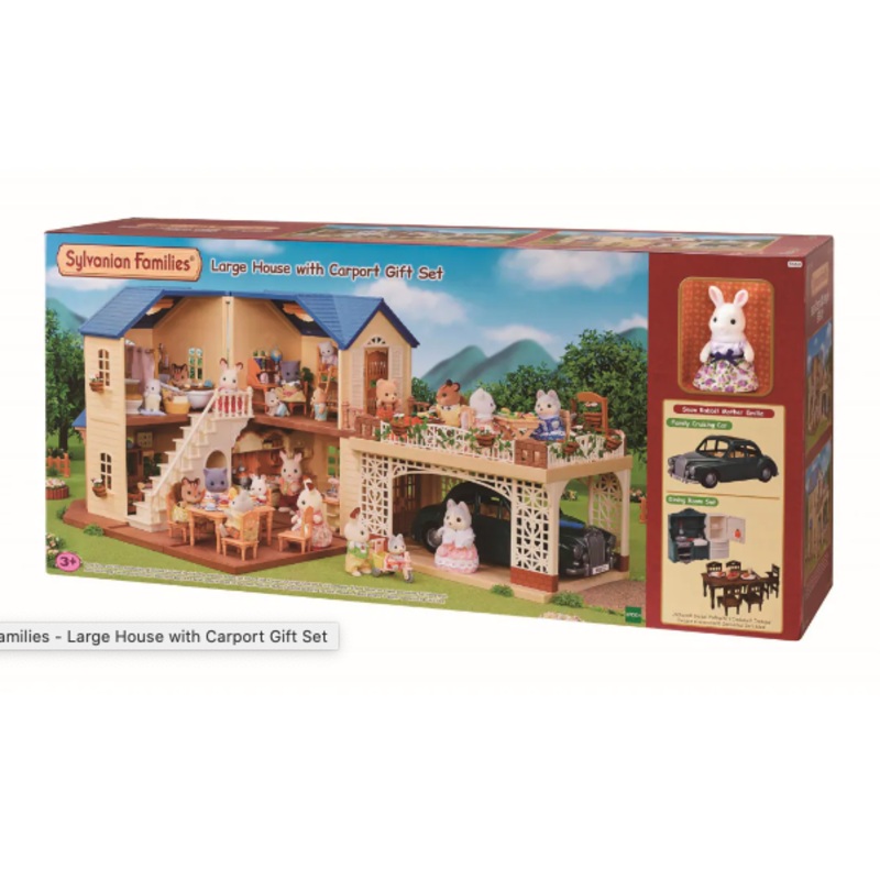 Large House with Carport Gift Set