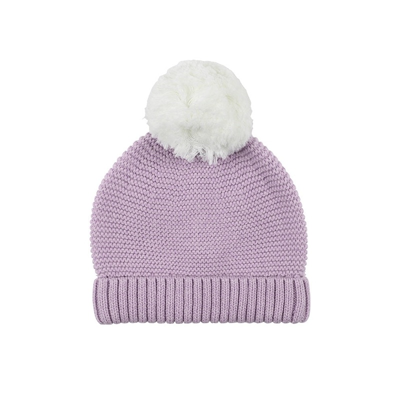 LUCIE KNIT BEANIE – LILAC