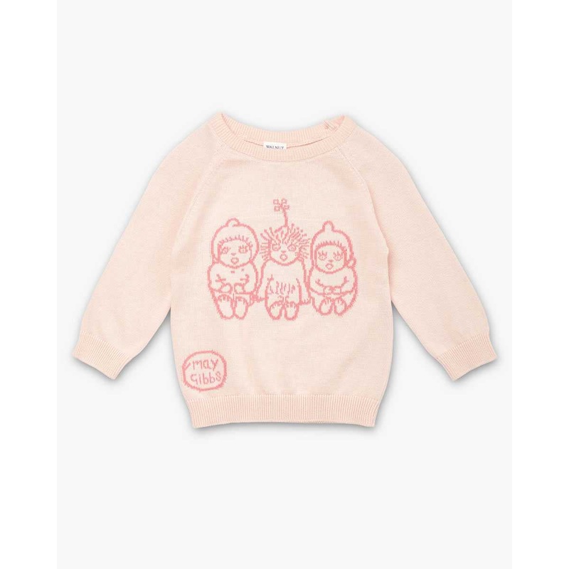 May Gibbs Cuddle Knit Jumper – Bush Baby Pink