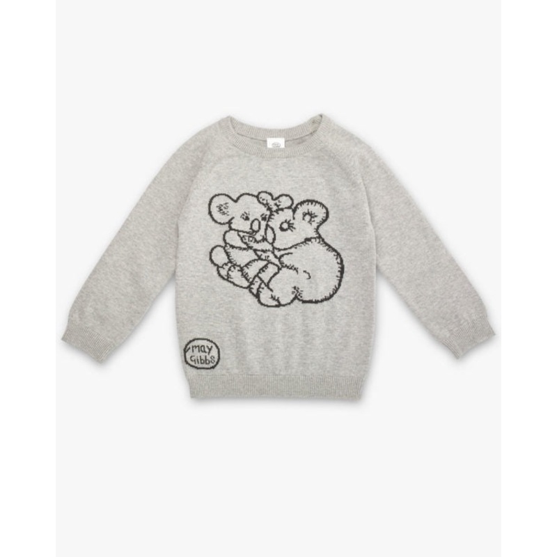 May Gibbs Cuddle Knit Jumper – Koala Grey