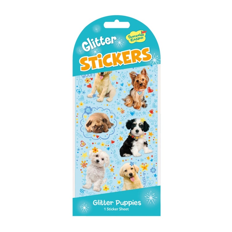 Mini Stickers Glitter  Puppies