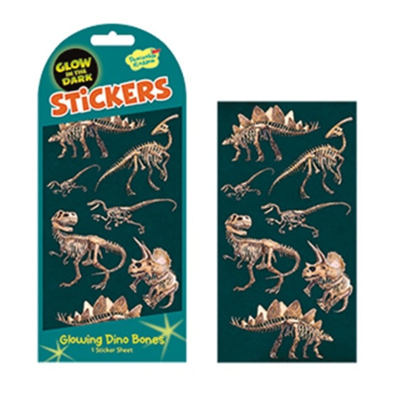 Mini Stickers Glow Dino Bone