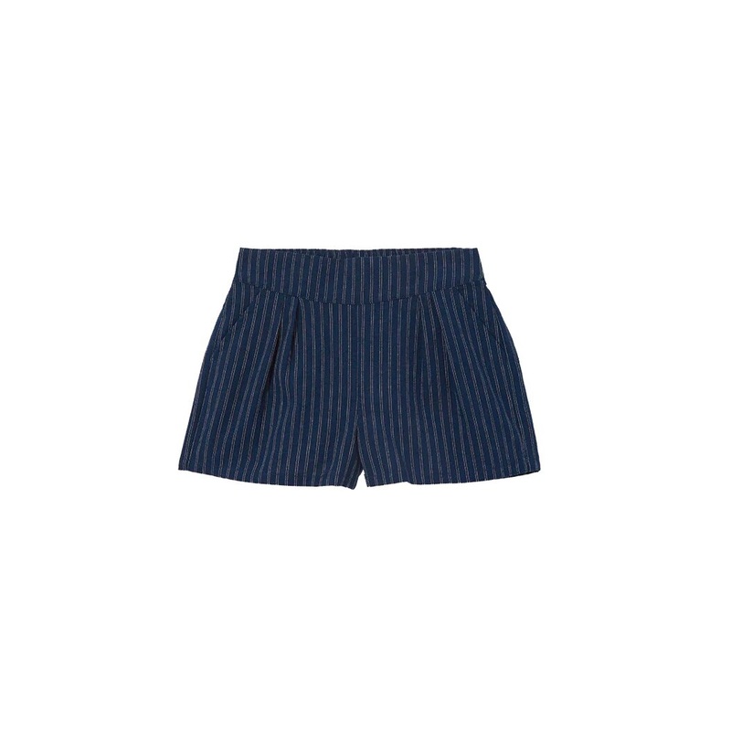 Navy Stripe Linen Short – Linen Stripe