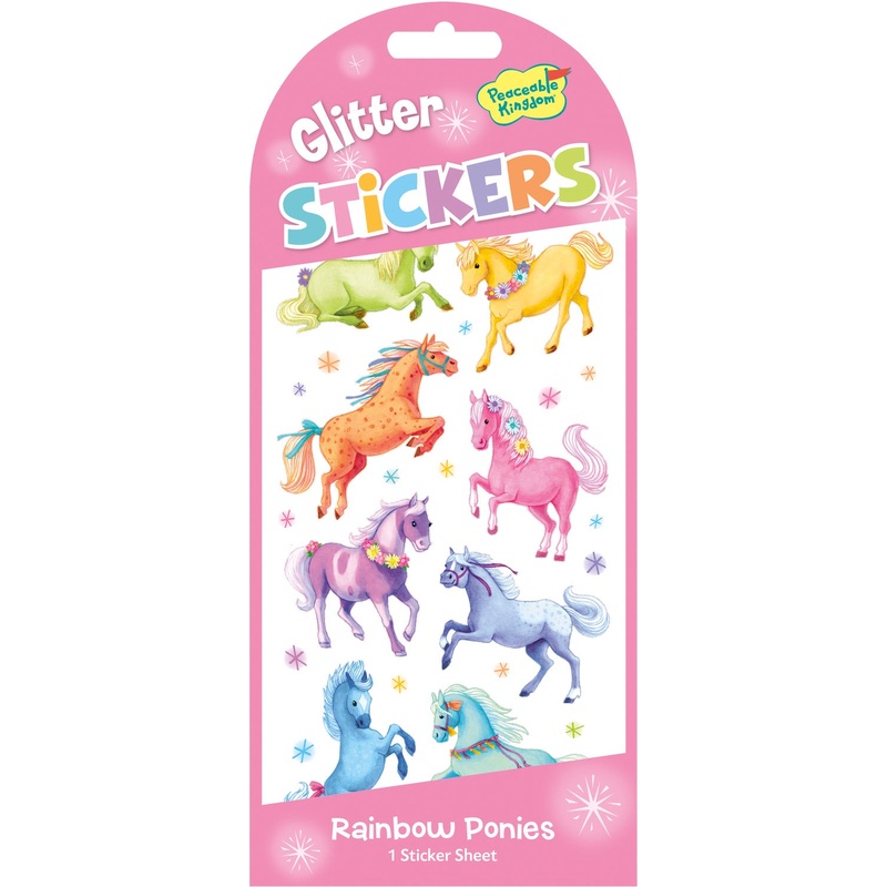 Rainbow Ponies Stickers