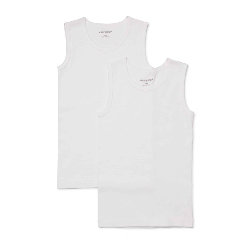 2PK WHITE SINGLET