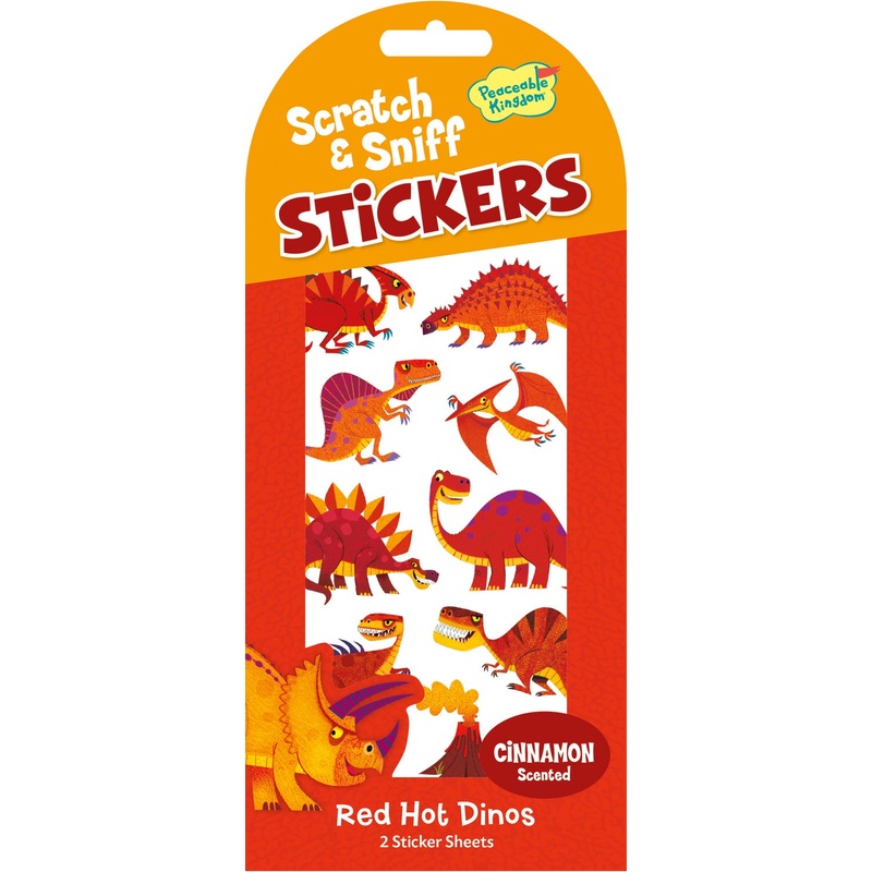 Mini Stickers Red Hot Dinos